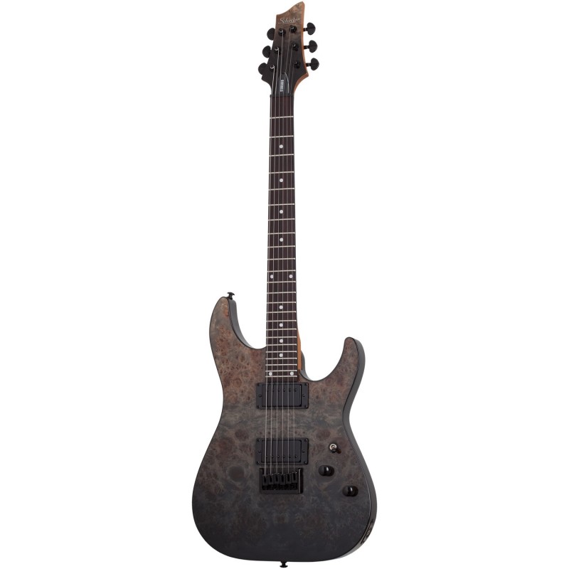 Schecter C-1 Standard Black Fade Burst Burl - Gitara elektryczna