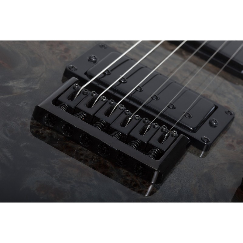 Schecter C-1 Standard Black Fade Burst Burl - Gitara elektryczna