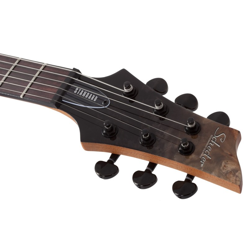 Schecter C-1 Standard Black Fade Burst Burl - Gitara elektryczna