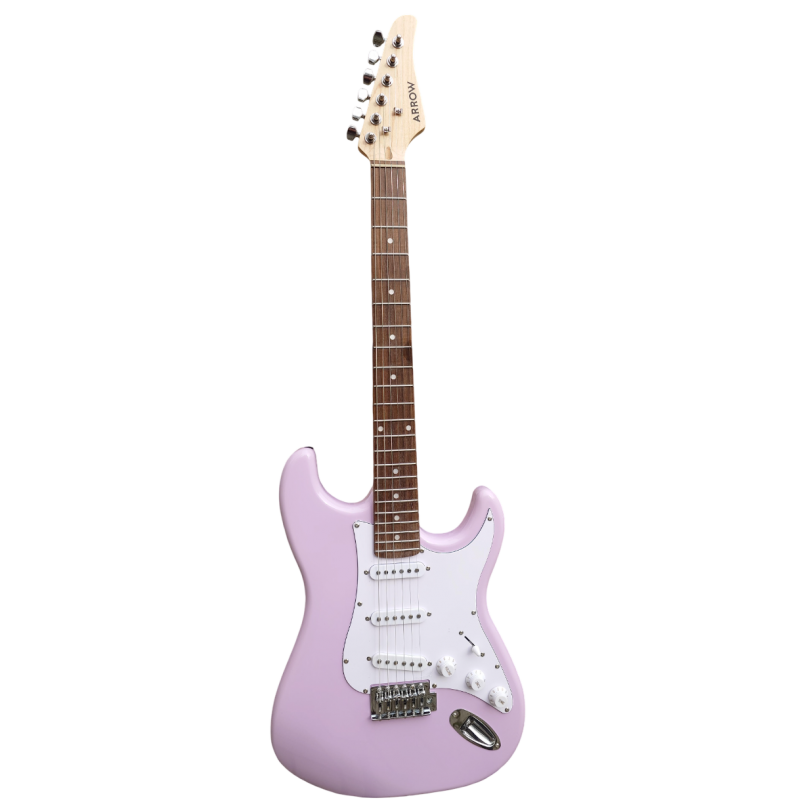 Gitara elektryczna Arrow T111 Pink + wzmacniacz 15W + kabel w zestawie