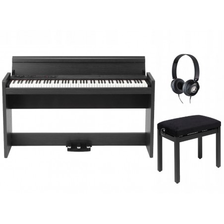 Pianino cyfrowe Korg LP-380 U BK + ława + słuchawki w zestawie