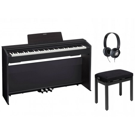Pianino cyfrowe Casio PX-870 BK + ława + słuchawki w zestawie