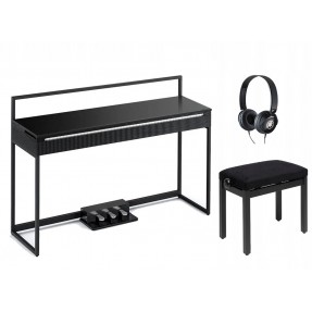 Pianino cyfrowe Donner OURA S300 BK + ława + słuchawki w zestawie