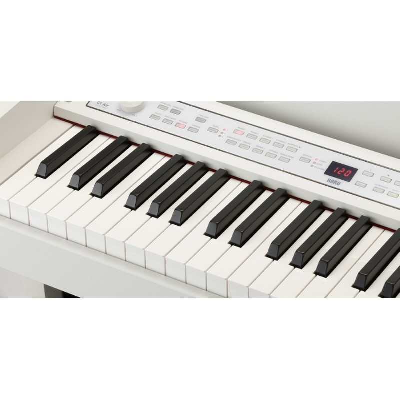 Pianino cyfrowe Korg C1 Air WH + ława + słuchawki w zestawie