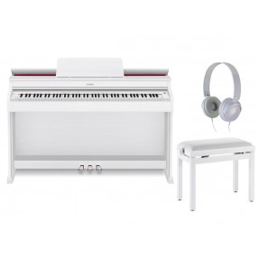 Pianino cyfrowe Casio AP-470 WE + ława + słuchawki w zestawie