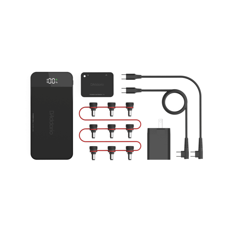 D'Addario XPND Pedal Power Battery Kit with International Plugs Zestaw zasilający - 1 - Akcesoria gitarowe - Zestaw zasilający X