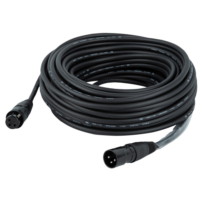 DAP Audio FLR73 - Kabel DMX/AES-EBU IP 3P RREANean XLR/M 3P - XLR/F 3P 15m