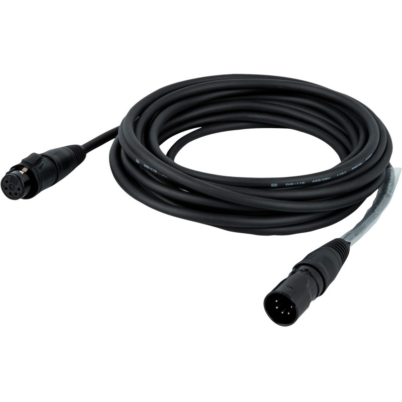 DAP Audio FLR75 - Kabel DMX/AES-EBU IP 5P REAN XLR/M 5P - XLR/F 5P 6m