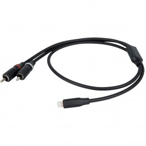 DAP Audio FL100 - Kabel Lightning - 2x RCA M 1.5m