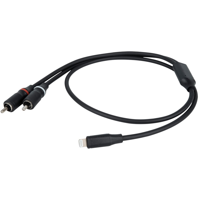DAP Audio FL100 - Kabel Lightning - 2x RCA M 1.5m