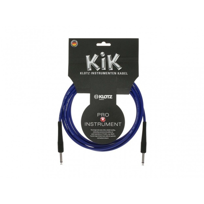 Klotz KIK3.0PPBL - kabel Jack - Jack 3m