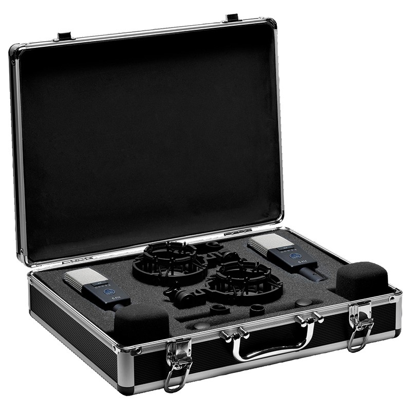 AKG C414 XLS MATCHED PAIR - para mikrofonów pojemnościowych - 1 - Mikrofony studyjne - para stereo C414-XL S (parowane fabryczni