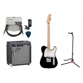 Gitara elektryczna Squier Sonic Tele BK + wzmacniacz 10W + kabel w zestawie