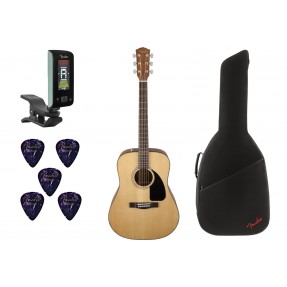 Gitara akustyczna Fender CD-60 Dread NT + pokrowiec + tuner + kostki w zestawie