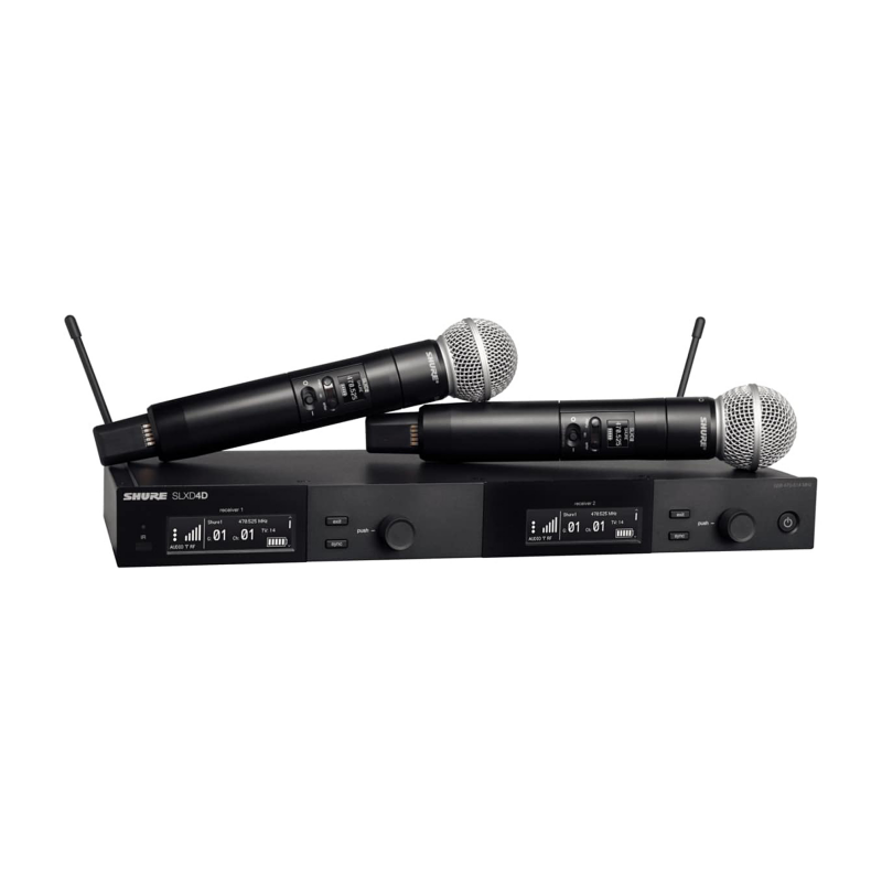 Shure SLXD24DE/SM58 - zestaw bezprzewodowy - 1 - Zestawy bezprzewodowe doręczne - Zestaw bezprzewodowy Shure SLXD24DE/SM58 oferu