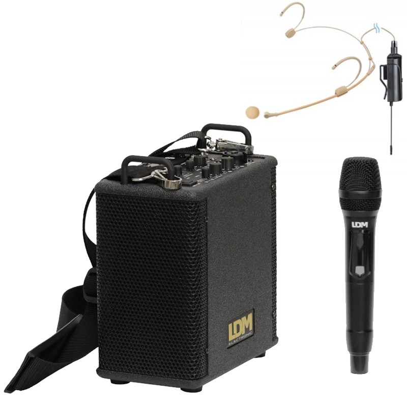 LDM PersonalBox Light V220 H20 - zestaw nagłośnieniowy z mikrofonem do ręki i nagłownym - 1 - Zestawy nagłośnieniowe - PersonalB