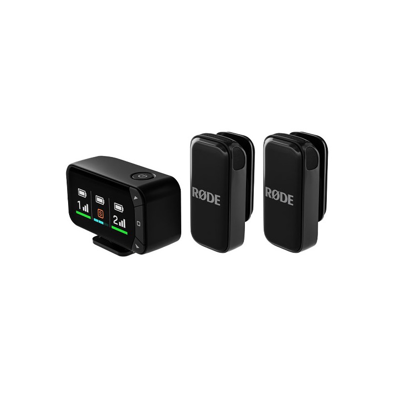 Rode Wireless Micro Camera Kit Zestaw bezprzewodowy - 2 - Zestawy bezprzewodowe inne - 2-kanałowy zestaw bezprzewodowy, 2 nadajn
