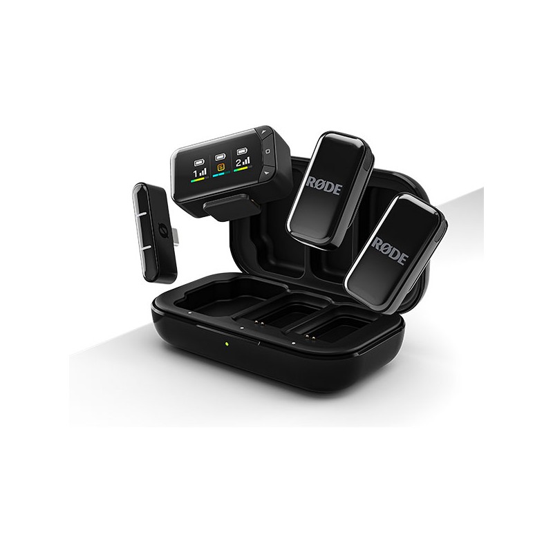 Rode Wireless Micro Camera Kit Zestaw bezprzewodowy - 8 - Zestawy bezprzewodowe inne - 2-kanałowy zestaw bezprzewodowy, 2 nadajn