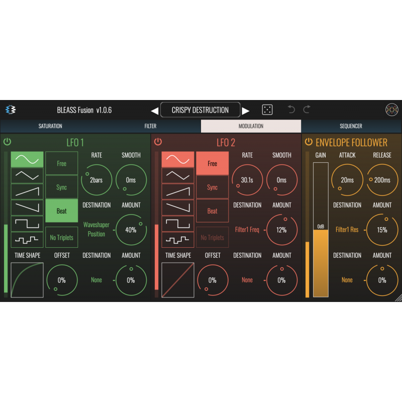 BLEASS Fusion - Wtyczka zniekształcająca dźwięk VST (do pobrania)