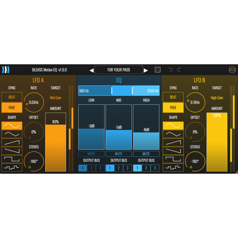 BLEASS Motion EQ - Wtyczka korekcji dźwięku VST (do pobrania)