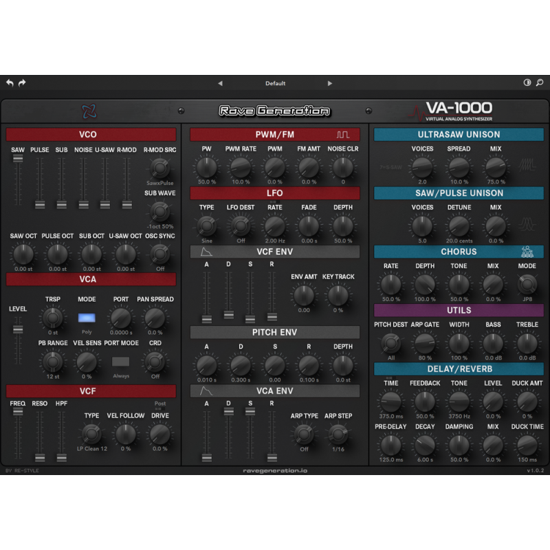 Rave Generation VA-1000 - Syntezator wirtualny VST (do pobrania)