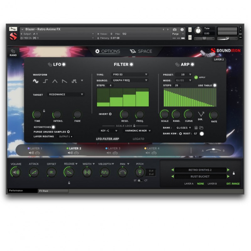 SOUNDIRON Blazer Retro Anime FX - Biblioteka brzmień (do pobrania)