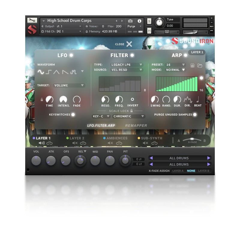 SOUNDIRON High School Drum Corps - Biblioteka brzmień (do pobrania)