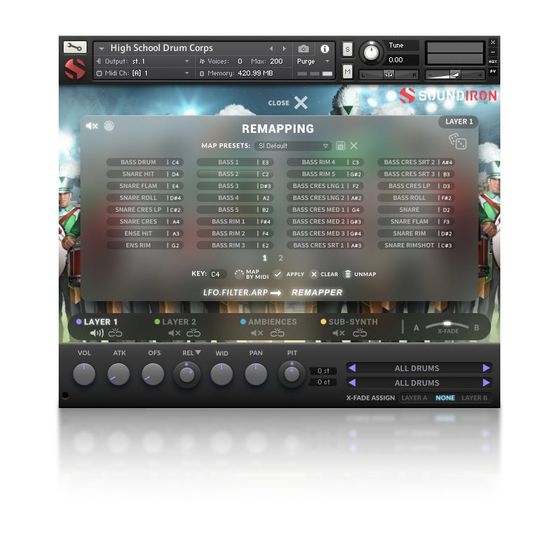 SOUNDIRON High School Drum Corps - Biblioteka brzmień (do pobrania)