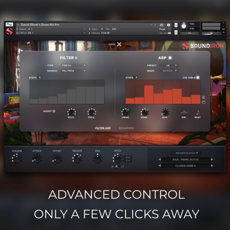 SOUNDIRON David Oliver's Drum Kit - Biblioteka brzmień (do pobrania)