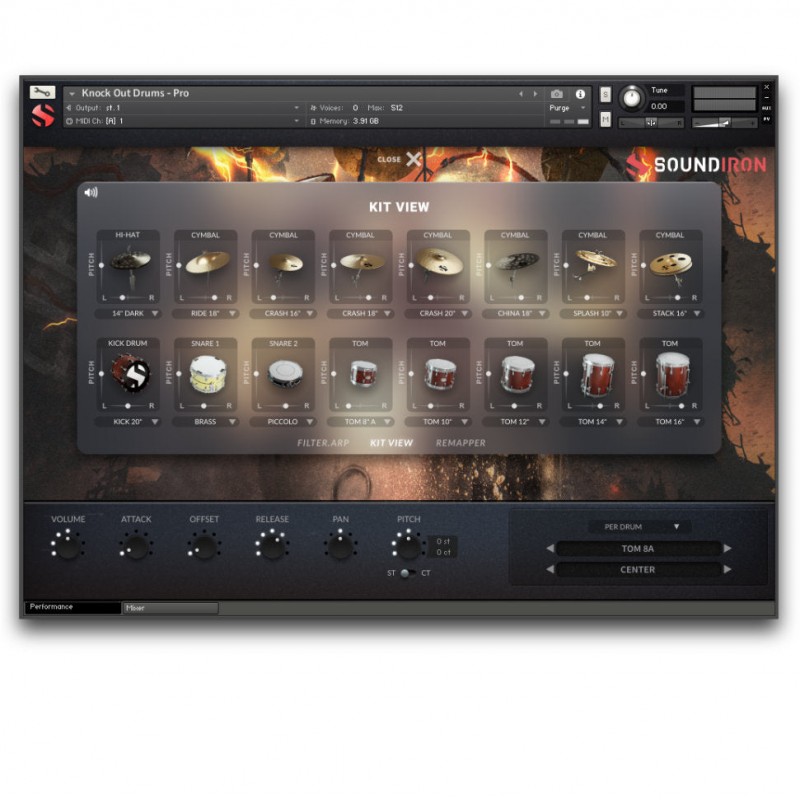 SOUNDIRON Knockout Drums - Biblioteka brzmień (do pobrania)