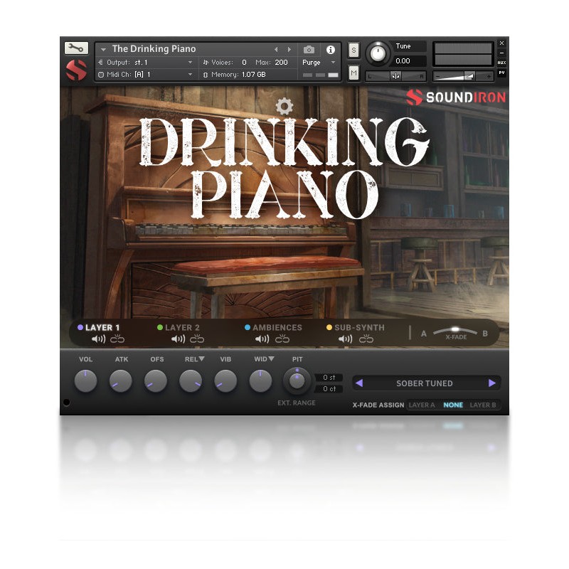 SOUNDIRON The Drinking Piano - Biblioteka brzmień (do pobrania)