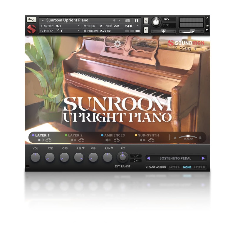 SOUNDIRON Sunroom Upright Piano - Biblioteka brzmień (do pobrania)