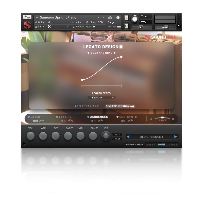 SOUNDIRON Sunroom Upright Piano - Biblioteka brzmień (do pobrania)