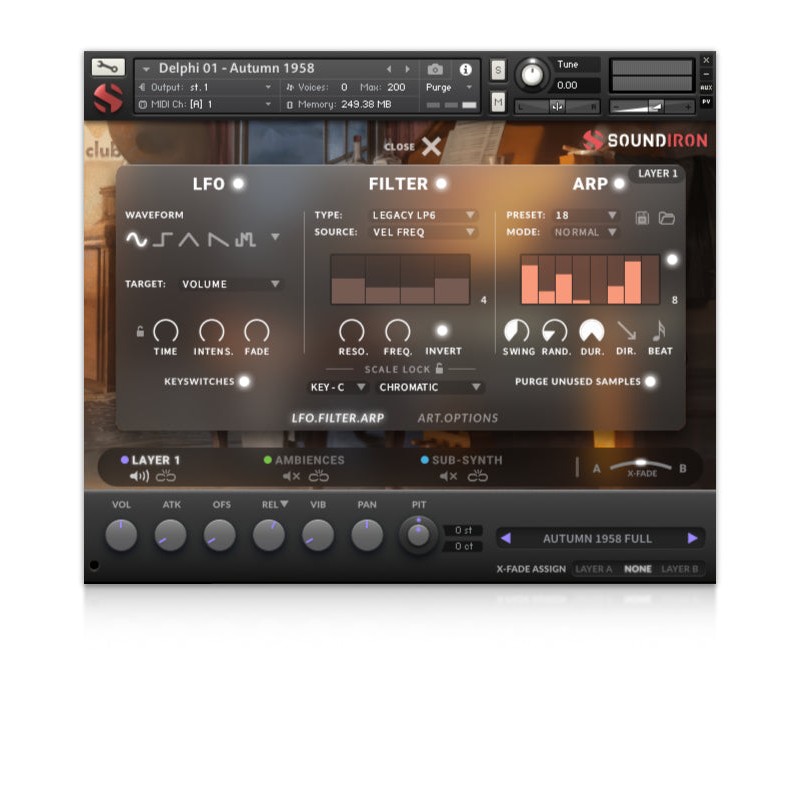 SOUNDIRON Delphi Piano 1: Autumn 1958 - Biblioteka brzmień (do pobrania)