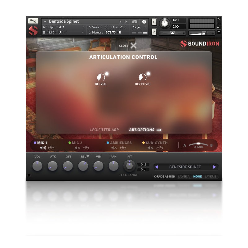 SOUNDIRON Bentside Spinet - Biblioteka brzmień (do pobrania)