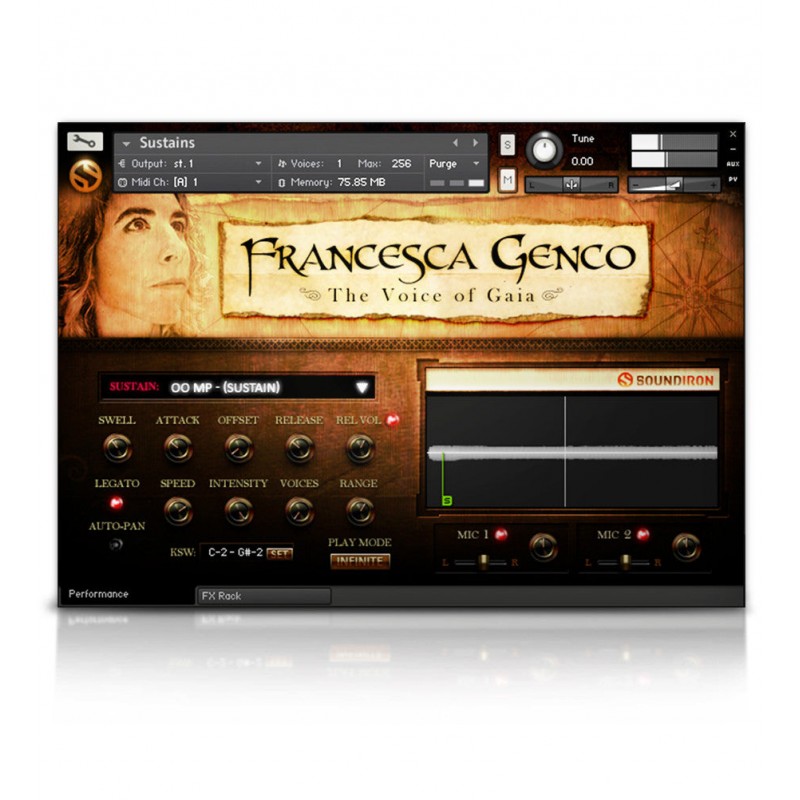 SOUNDIRON Voice of Gaia: Francesca - Biblioteka brzmień (do pobrania)