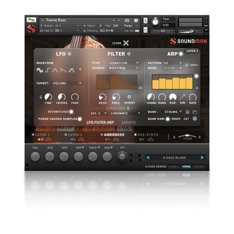 SOUNDIRON Twine Bass - Biblioteka brzmień (do pobrania)