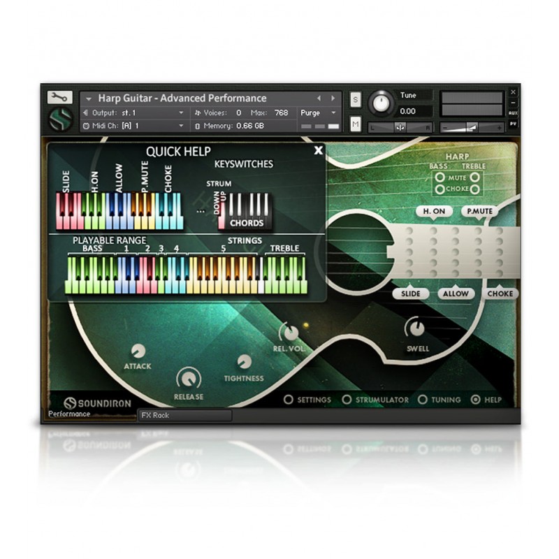 SOUNDIRON Brad Hoyt's Harp Guitar - Biblioteka brzmień (do pobrania)