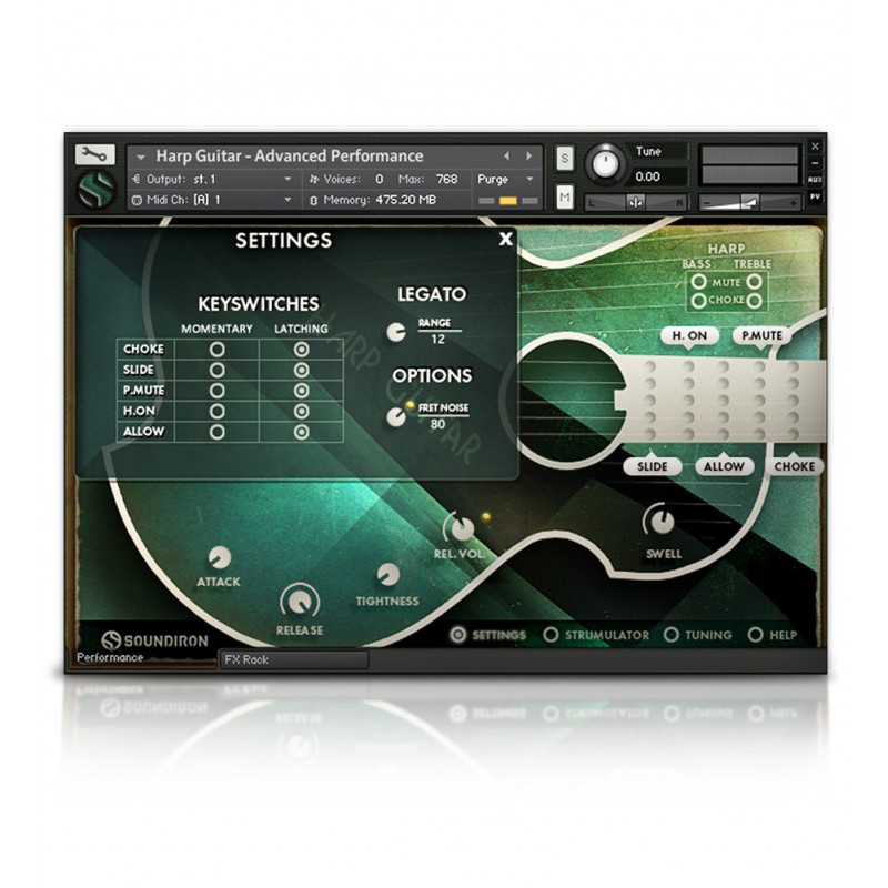 SOUNDIRON Brad Hoyt's Harp Guitar - Biblioteka brzmień (do pobrania)