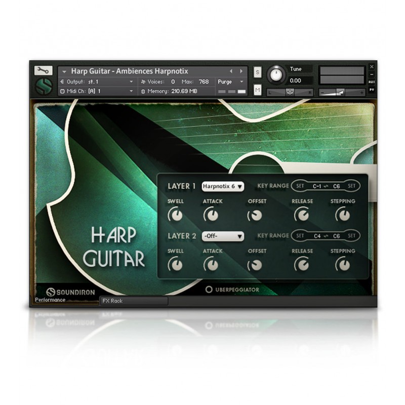 SOUNDIRON Brad Hoyt's Harp Guitar - Biblioteka brzmień (do pobrania)