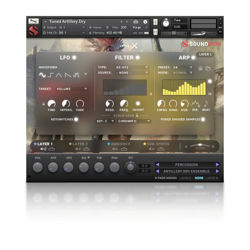 SOUNDIRON Tuned Artillery - Biblioteka brzmień (do pobrania)