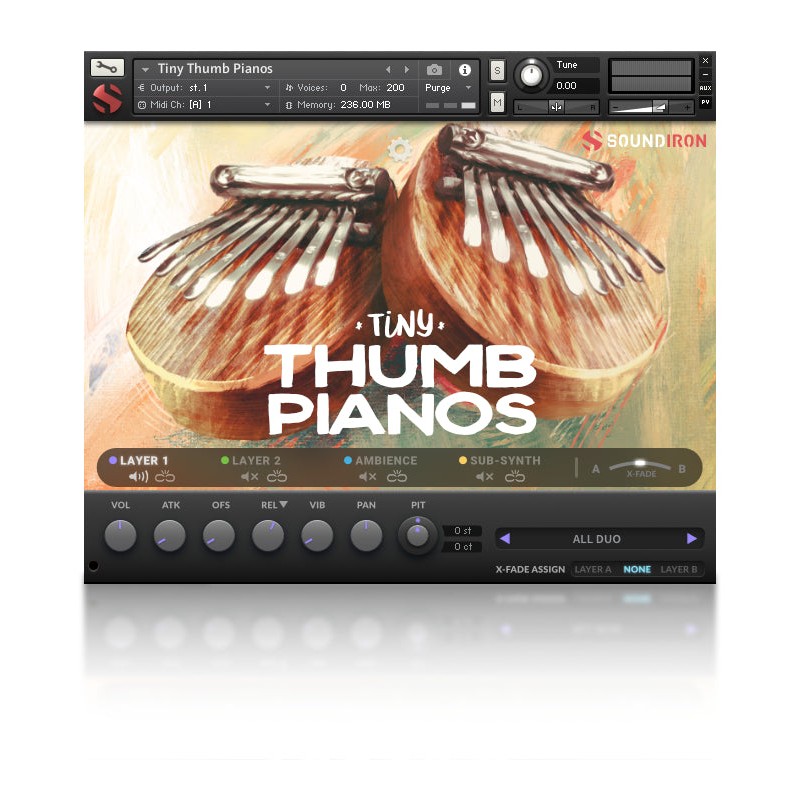 SOUNDIRON Tiny Thumb Pianos - Biblioteka brzmień (do pobrania)