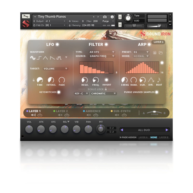 SOUNDIRON Tiny Thumb Pianos - Biblioteka brzmień (do pobrania)