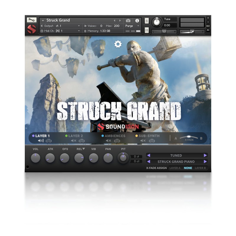 SOUNDIRON Struck Grand Piano - Biblioteka brzmień (do pobrania)