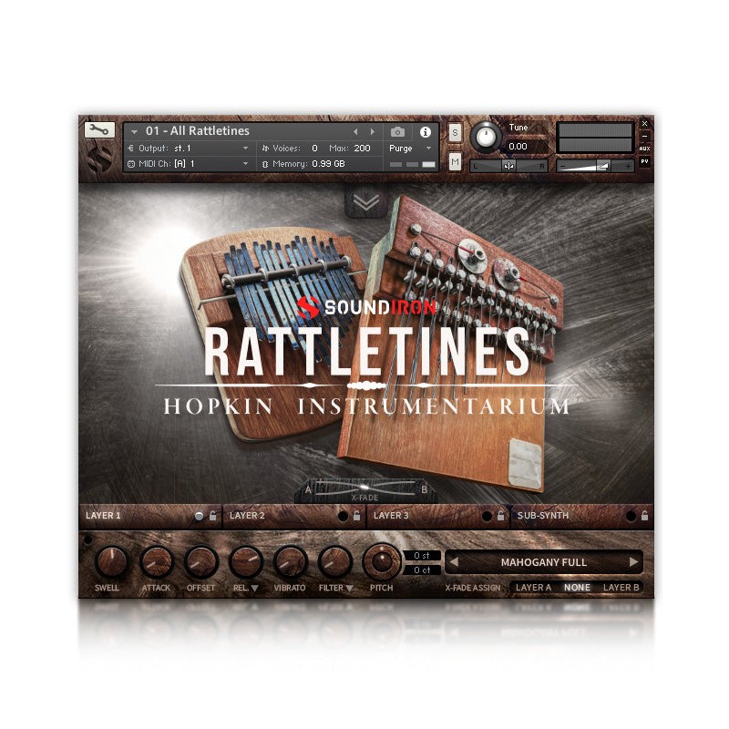 SOUNDIRON Hopkin Instrumentarium: Rattletines - Biblioteka brzmień (do pobrania)