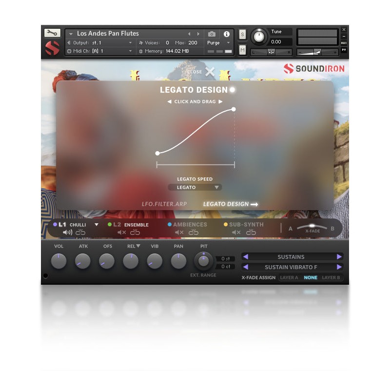 SOUNDIRON Los Andes Pan Flutes - Biblioteka brzmień (do pobrania)