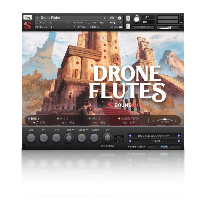 SOUNDIRON Drone Flutes - Biblioteka brzmień (do pobrania)