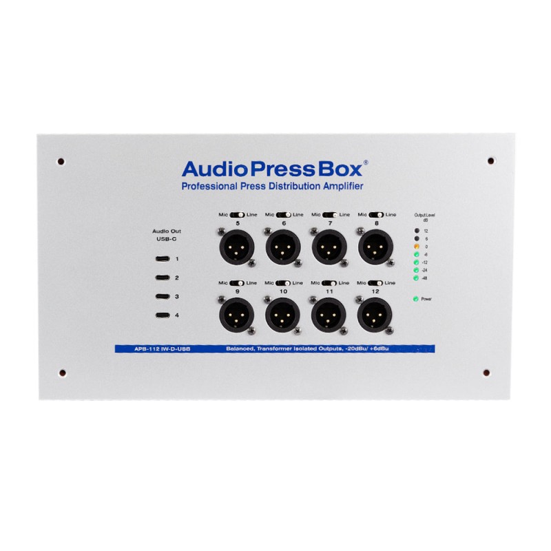 Audio Press Box APB-112 IW-D-USB - Aktywny PressBox ścienny