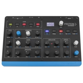 Waldorf Protein Syntezator Wavetable - 1 - Syntezatory - Waldorf Protein to kompaktowy, 8-głosowy polifoniczny syntezator Waveta