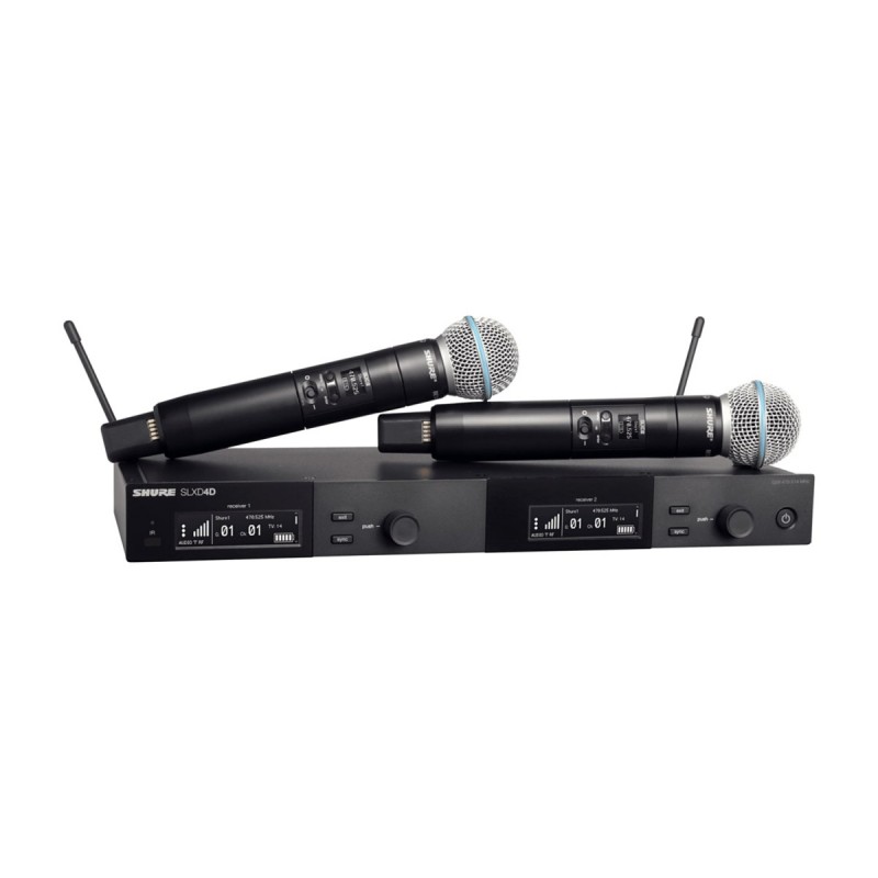 Shure SLXD24DE/B58 System bezprzewodowy - 2 - Zestawy bezprzewodowe doręczne - Shure SLXD24DE/B58 oferuje prezenterom i wykonawc
